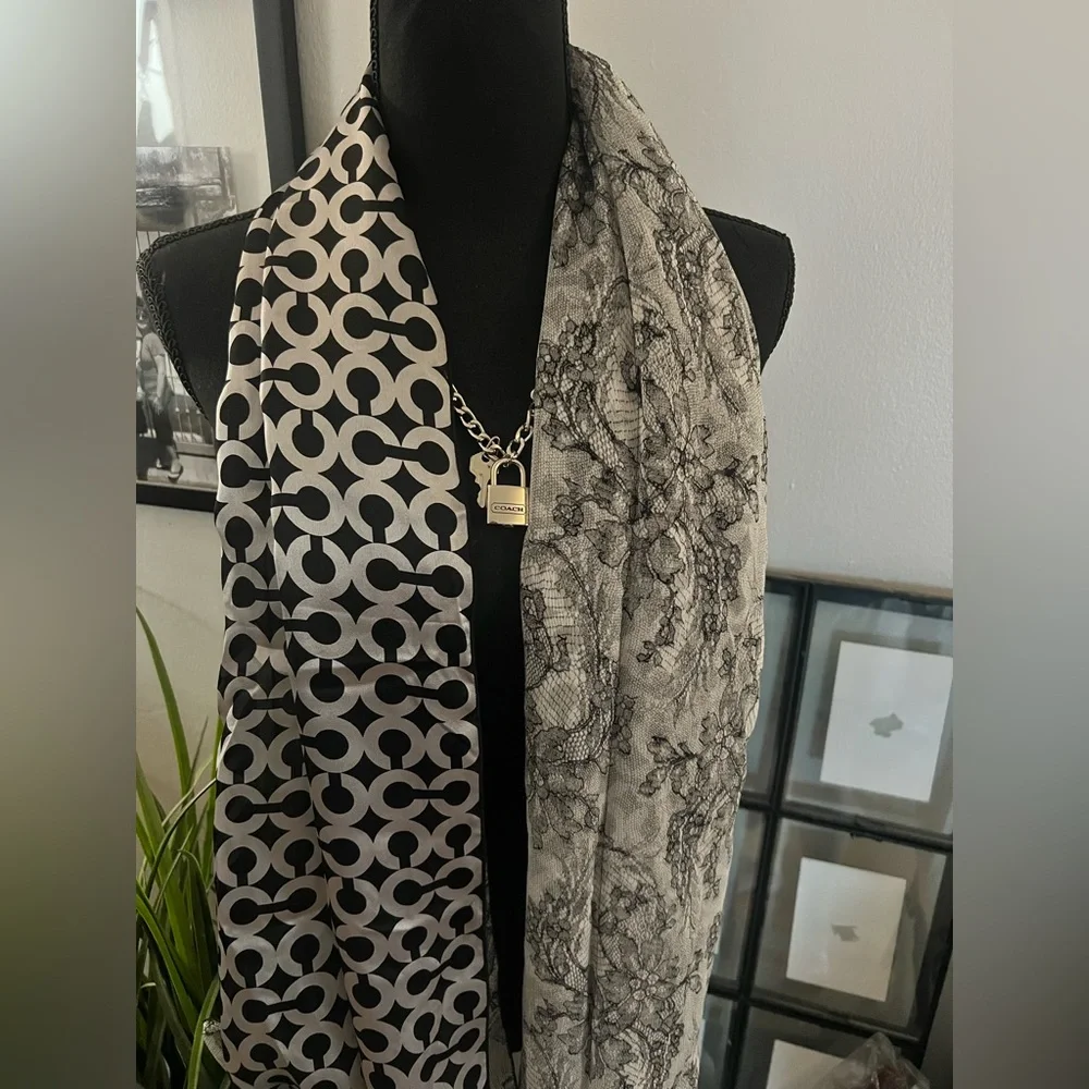 Coach Op Art Vintage Silk Scarf (NWT)
